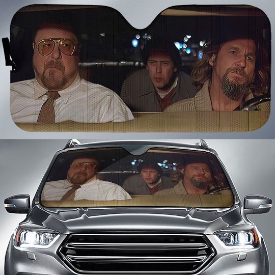 The Big Lebowski Smoking Car Sun Shade