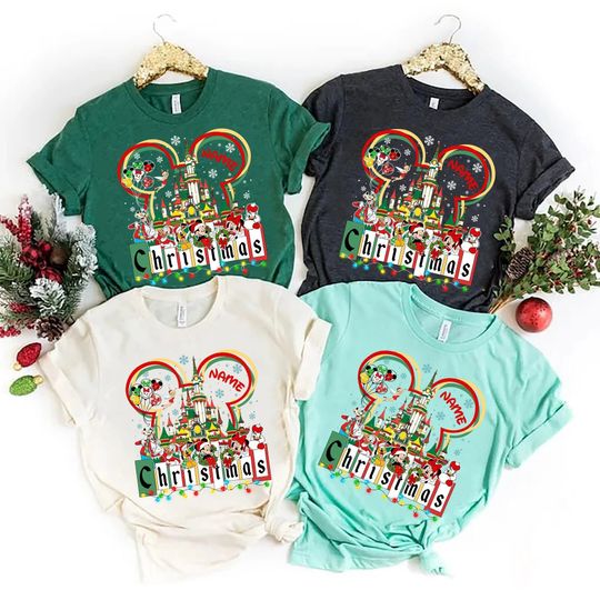 Personalized Disney Christmas Family Shirts