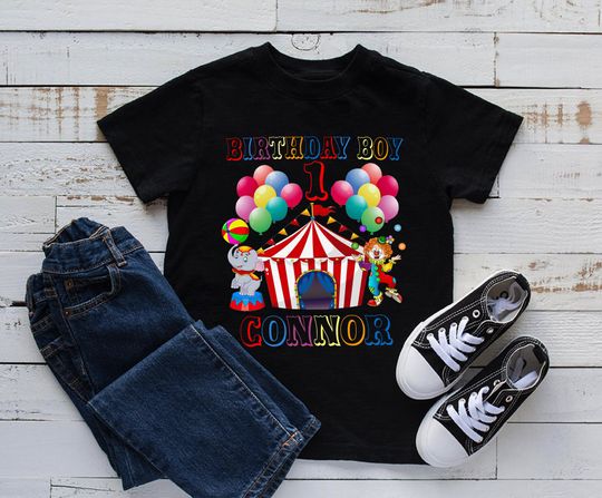 Circus Theme Birthday Carnival Personalized Birthday Shirt