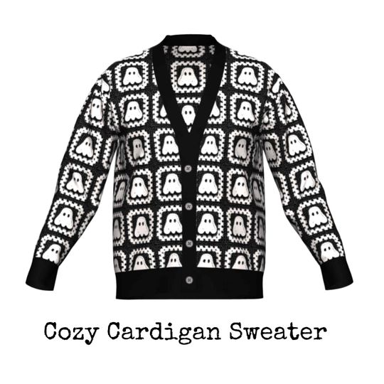 Ghost Cardigan Sweater or Knit Ghost Crewneck Sweater