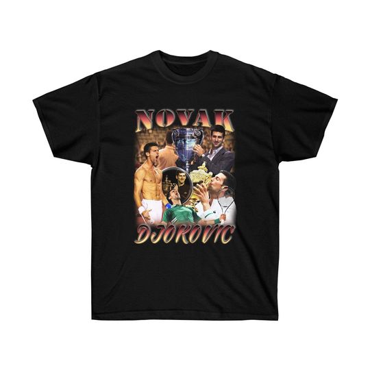 Novak Djokovic Tennis Tshirt - Unisex Ultra Cotton Tee