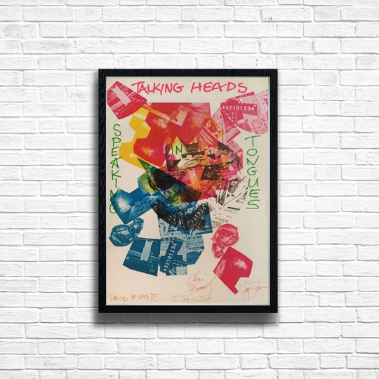 TALKING HEADS Concert Print Vintage Music Poster