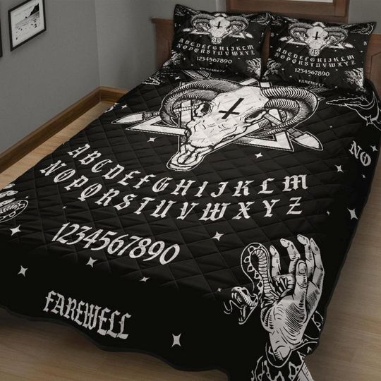 Baphomet Ouija Board Quilted Bedding Set