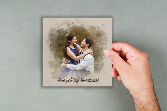 Custom Photo Ceramic Tile with Easel Back