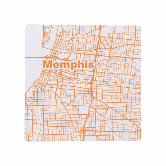 Memphis TN Ceramic Coaster Set Tennessee Home Decor Housewarming Gift