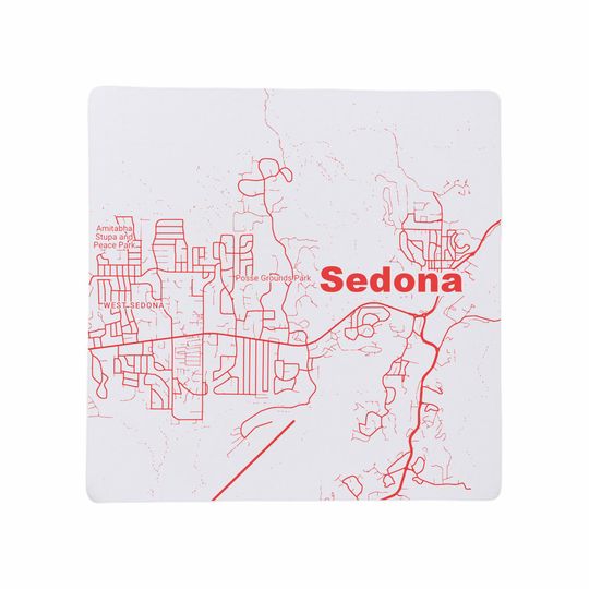 Sedona AZ Coasters Arizonna Home Decor, AZ Gift, Travel Keepsake, Ceramic Coaster Set