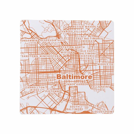 Baltimore MD Ceramic Coaster Set | Maryland Home Decor & Gift