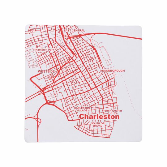 Charleston SC Ceramic Coaster Set, South Carolina Home Decor, Travel Keepsake