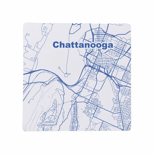 Chattanooga TN Coasters Tennessee Home Decor, TN Gift, Travel Keepsake, Ceramic Coaster Set