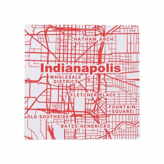 Indianapolis IN Ceramic Coasters Set | Indiana Home Decor & Gift