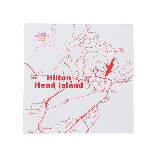 Hilton Head Island SC Coasters South Carolina Home Decor, SC Gift, Travel Keepsake, Ceramic Coaster Set