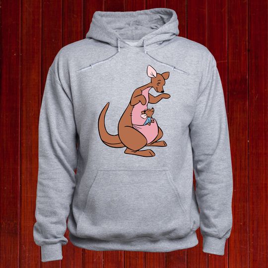 Kanga hoodie; Roo sweatshirt; Kangaroo pullover; Disney Friends jumper; Pooh Friends pullover; Disney Family hoody; Unisex Pullover; (T73)