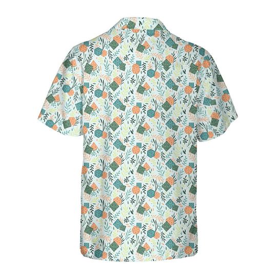 DnD Dice Pattern Hawaiian Shirt