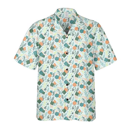 DnD Dice Pattern Hawaiian Shirt