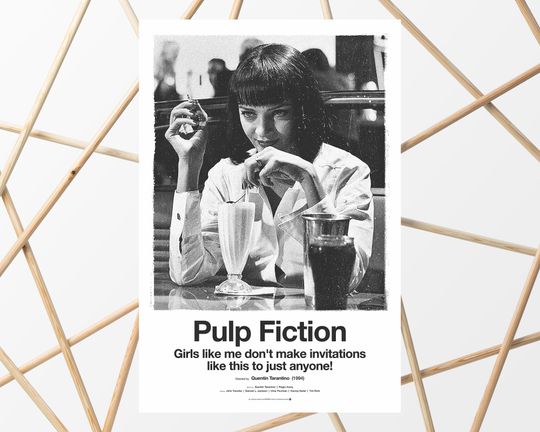 Pulp Fiction 1994 | Vintage Inspired Movie Poster
