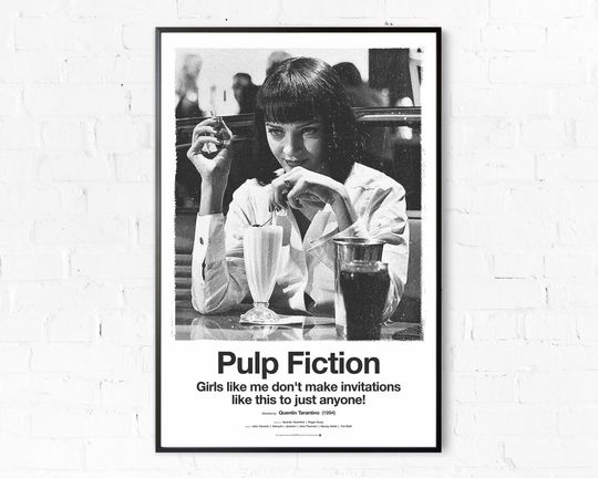 Pulp Fiction 1994 | Vintage Inspired Movie Poster