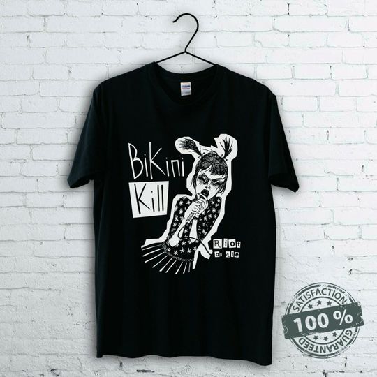 Vintage Bikini Kill Surf Rock Band T-shirt
