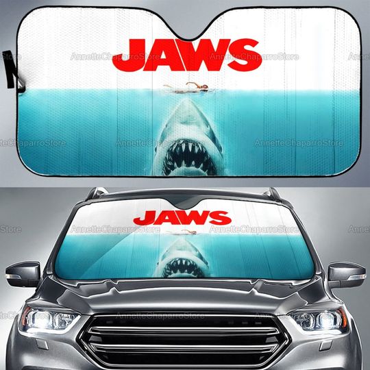 Amity Island 1975 Car Sunshade, Jaw Sunshade, Shark Car Sunshade