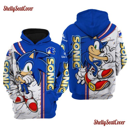 Sonic Hedgehog Disney 3D Hoodie