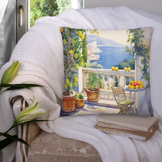 Watercolor Lemon Throw Pillows Abstract  Lemon pillow Citrus Print Pillow