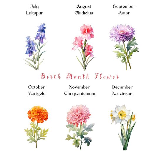 Customizable Birth Month Flower Pillows Custom  Name pillow Monogram Pillow
