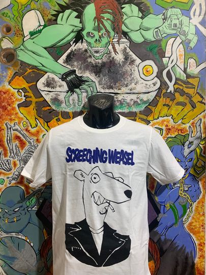 Screeching Weasel "Weasel Head" Shirt NOFX Rancid OPIV Punk Ramones Riverdales