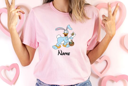 Personalized Donald Duck Disney Easter Day Shirt, Easter Day Family Matching Shirt, Lucky Easter Shirt