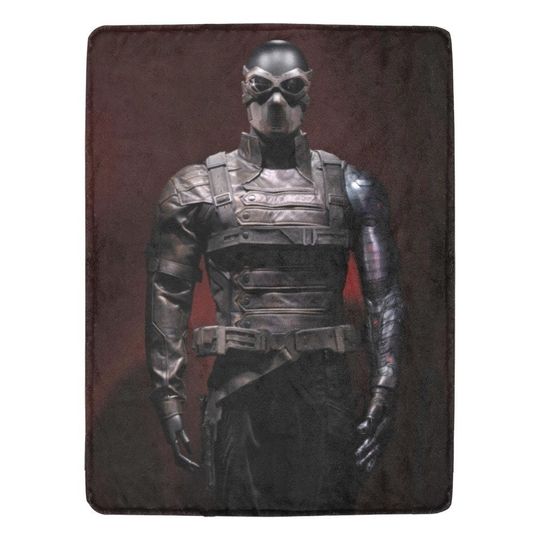 HUGE BEST PRICE Winter Soldier Blanket Fleece Avengers Sebastian Stan Travelling Super Hero Birthday Gifts Anniversary