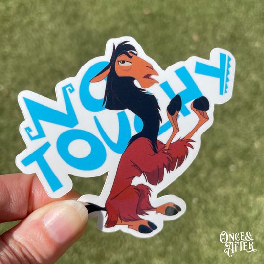 No Touchy Kuzco Sticker