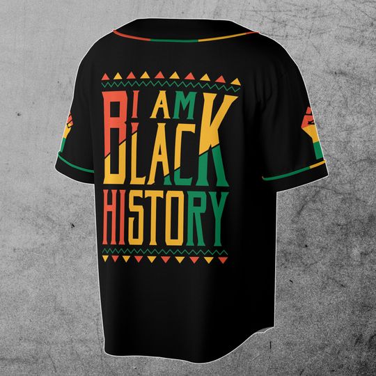Customize Name Black Pride Juneteenth Black Power American Baseball Jersey