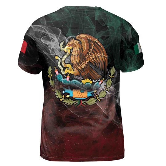 Customized Name Shirts Mexican Flag 3D T-Shirt