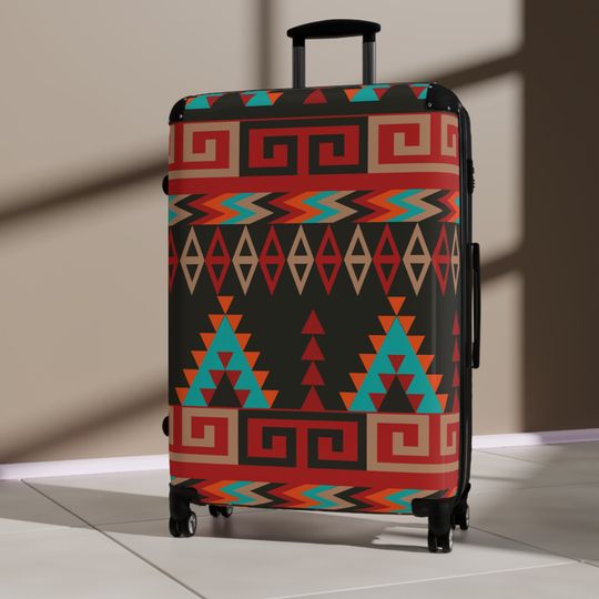 Aztec Suitcase, Aztec Luggage, Travel Bag
