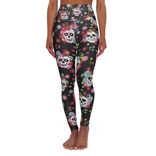 Bold Sugar Skull Leggings