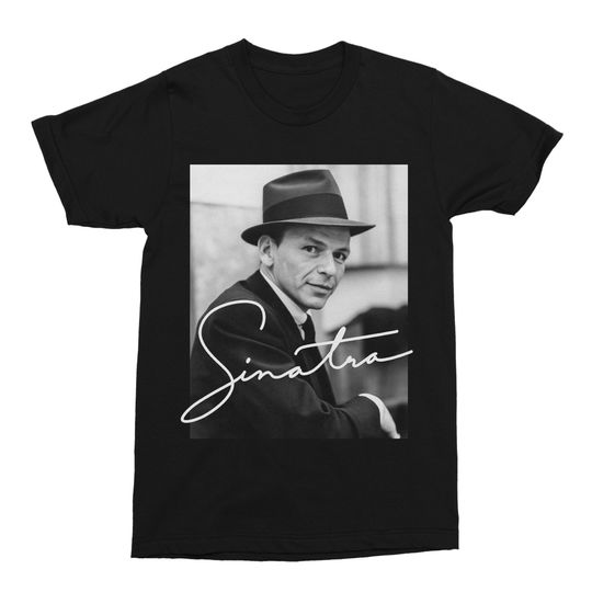 Frank Sinatra T-Shirt Unisex Signature Photo Tee Vintage T-Shirt
