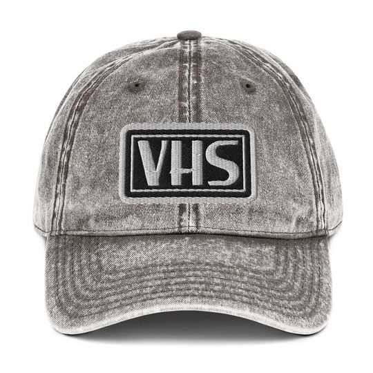 VHS Vintage Cotton Twill Cap | Perfect Halloween Accessory