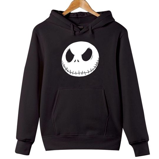 HOODIE  Nightmare Before Christmas XMAS Jack Skellington Face Halloween Hoodies