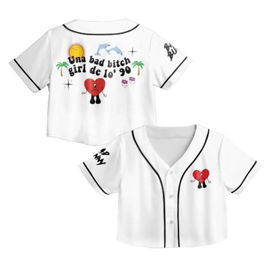 Bad Bunny Jersey, Un Verano Sin Ti Jersey, Bad Bunny white jersey, Exclusive Bad Bunny Jersey