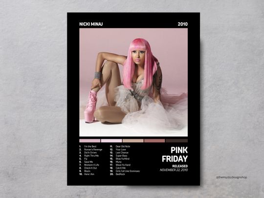 Pink Friday // Nicki Minaj Album Premium Matte Vertical Posters