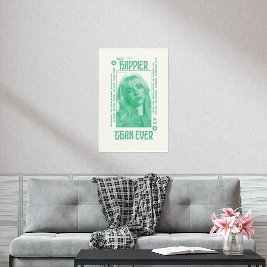 Billie Eilish Happier Than Ever Poster