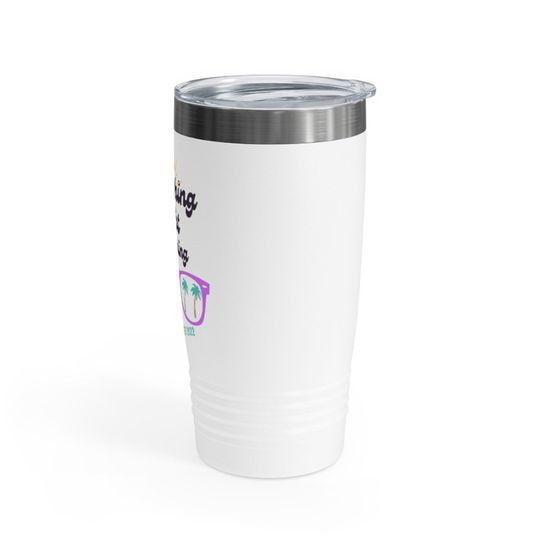 Beach Teacher Retirement Gift Ringneck Tumbler, 20oz