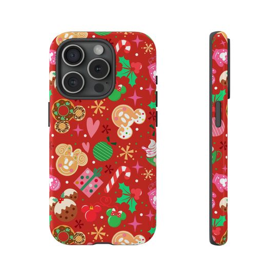 Mickey Christmas Impact Resistant iPhone Case, Disneyland Holiday Phone Case