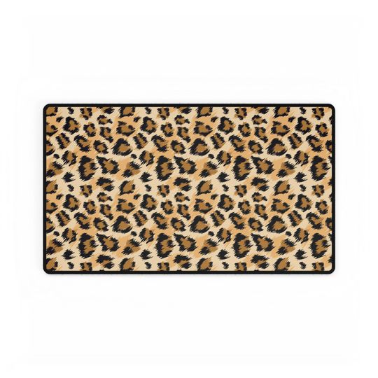 Large Leopard Desk Mat, Desk Accessories Decor