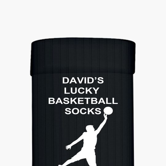 Personalised Lucky Basketball Socks: Combed Cotton Comfort