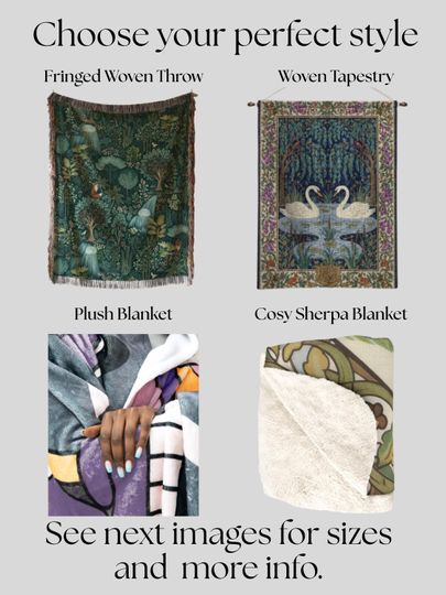 Frog Wizard Blanket, Cottagecore Blanket, Medieval Woven Tapestry