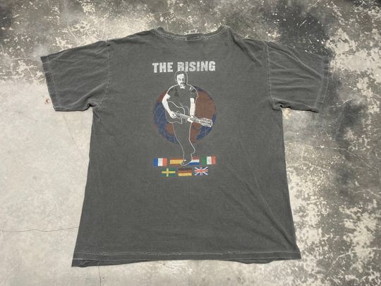 Vintage 90s BRUCE SPRINGSTEEN World Tour 80s Rock n' Roll Folk Rock Shirt