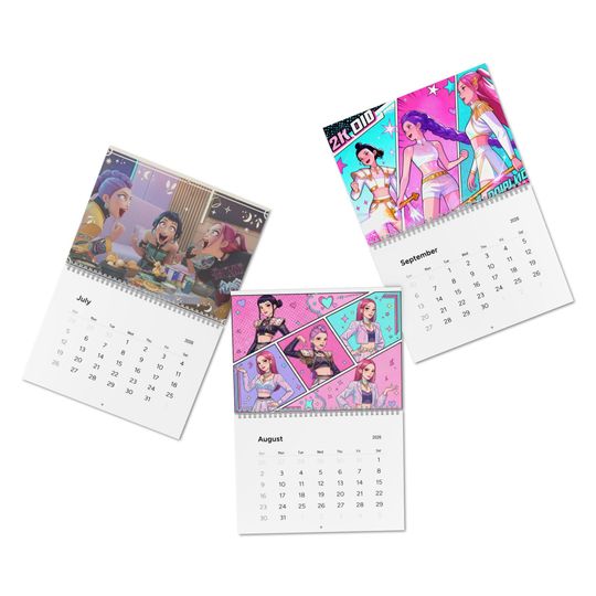 Kpop Demon Hunters Wall Calendar 2026 | Gift for girls