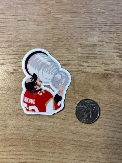 Brad Marchand Stanley Cup Sticker Florida Panthers Water Resistant