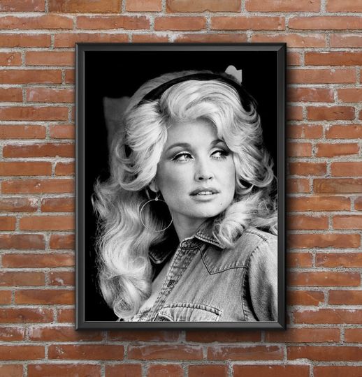 Dolly Parton Print | Vintage Poster | Country Singer | 1970 | Satin Print