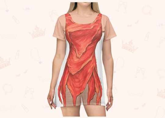 Meat Dress Women’s T-Shirt Dress Costume Loungewear