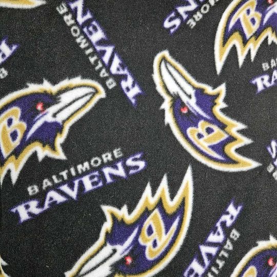 Baltimore Ravens football reversible fleece throw blanket